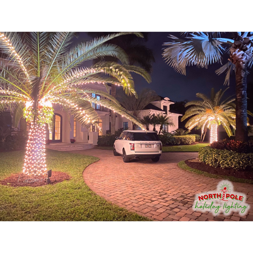 south florida's premier holiday lighting company, outdoor christmas lights, home holiday lighting, house christmas light installs, outdoor holiday decorations, residential outdoor lighting, christmas lights on trees, north pole holiday lighting, outdoor christmas decor, holiday light installation palm beach county florida, palm beach holiday lights, christmas light installation tips, christmas light installers near me